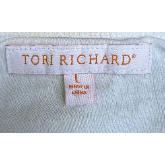 Tori Richard Womens Hawaiian Y2K Faux Wrap Dress Green White Palm Tree L - Picture 5 of 8